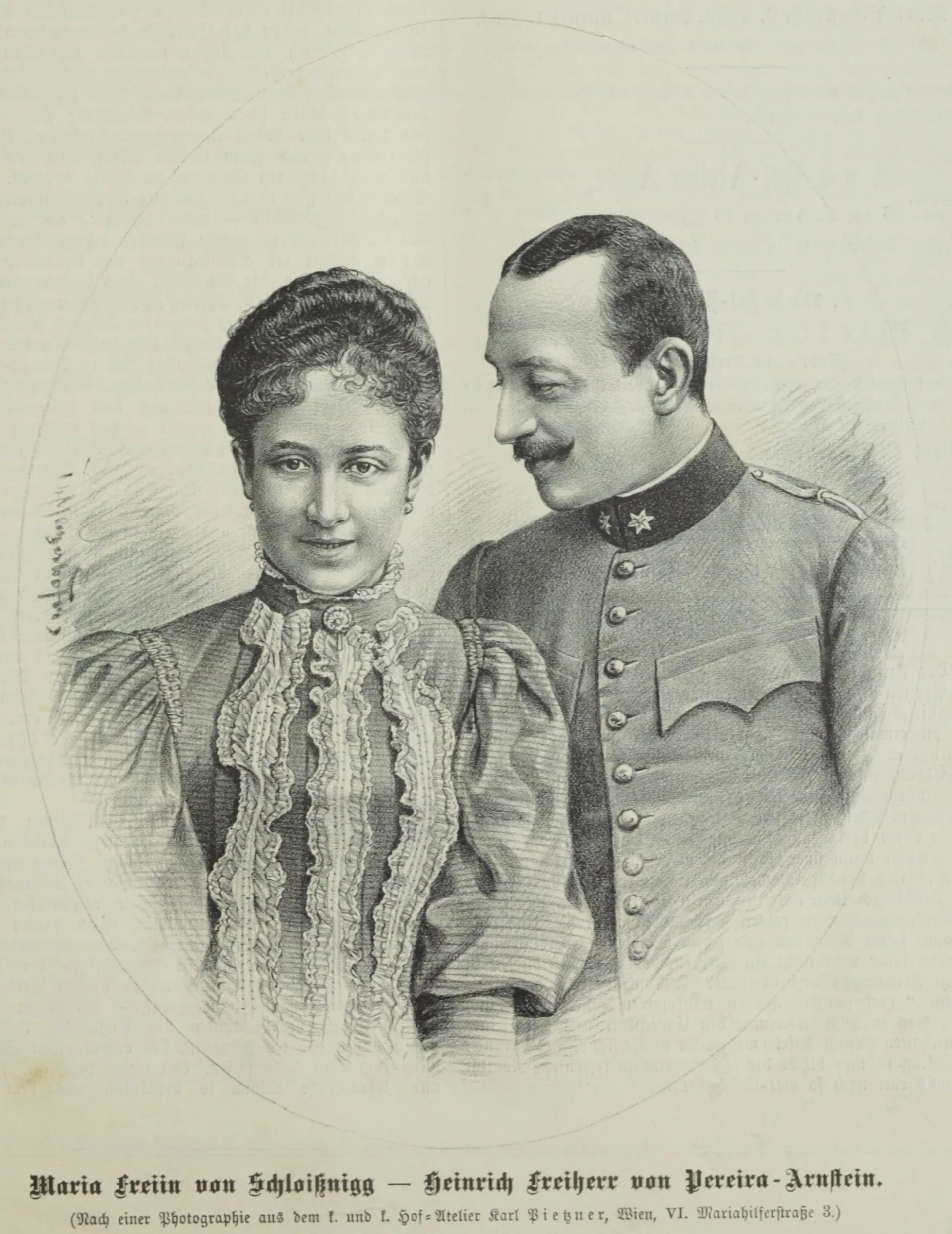 Porträt von Heinrich von Pereira-Arnstein (1868–1912) – Gedenkseite