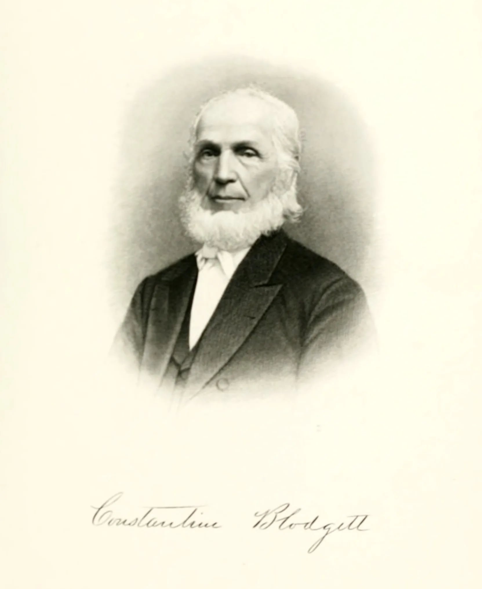 Porträt von Constantine Blodgett (1802–1879) – Gedenkseite