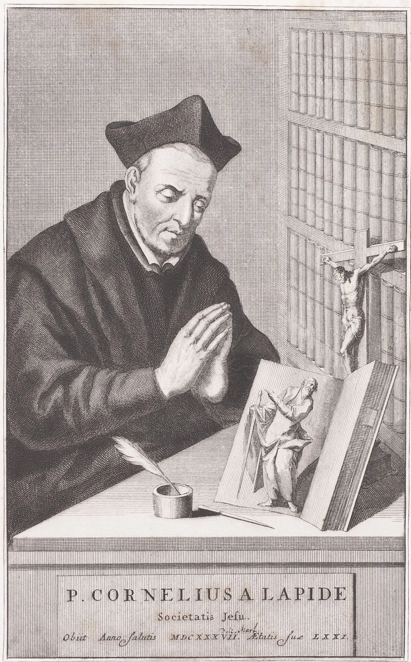 Porträt von Cornelius a Lapide (1567–1637) – Gedenkseite