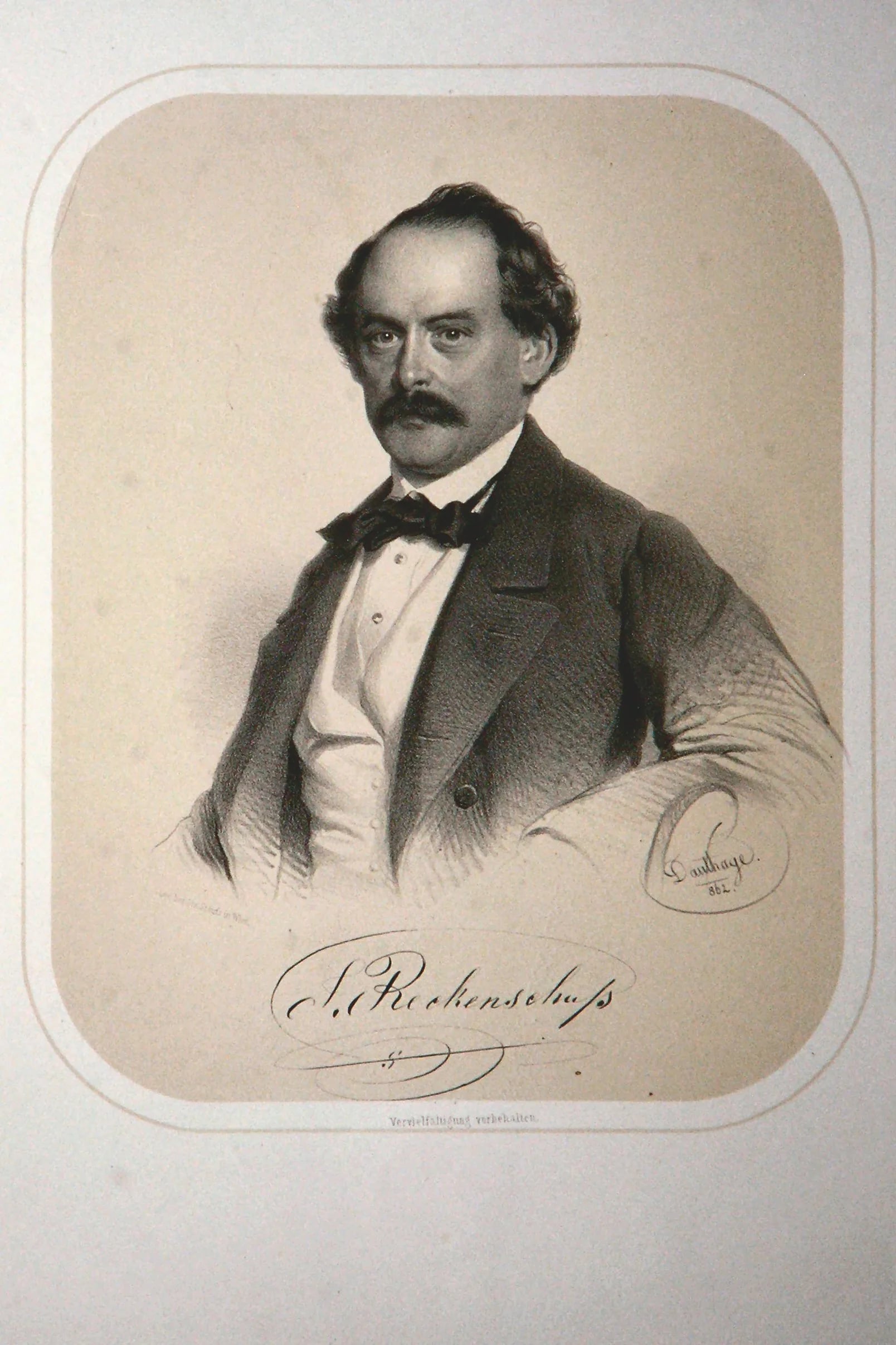Porträt von Josef von Reckenschuß (1810–1888) – Gedenkseite