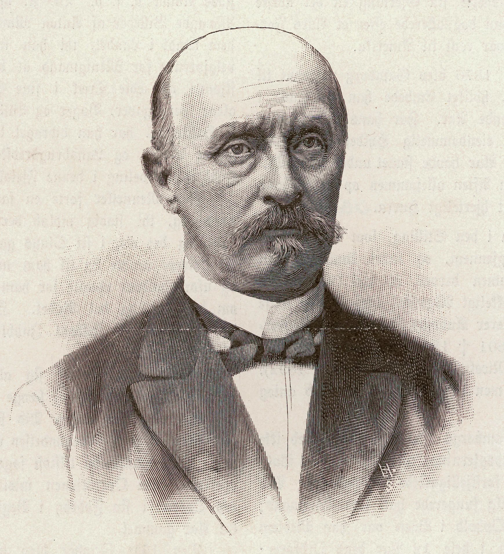 Portrait of Thomas Nils Emil Gamborg (1833–1895) – memorial page