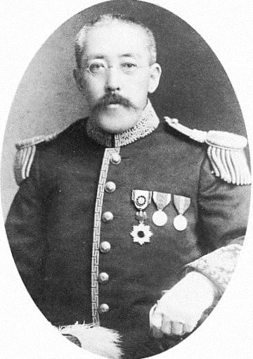 Porträt von Yoshinari Satake (1867–1915) – Gedenkseite