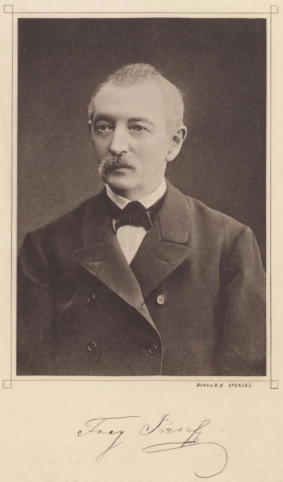 Porträt von József Frey (1812–1901) – Gedenkseite