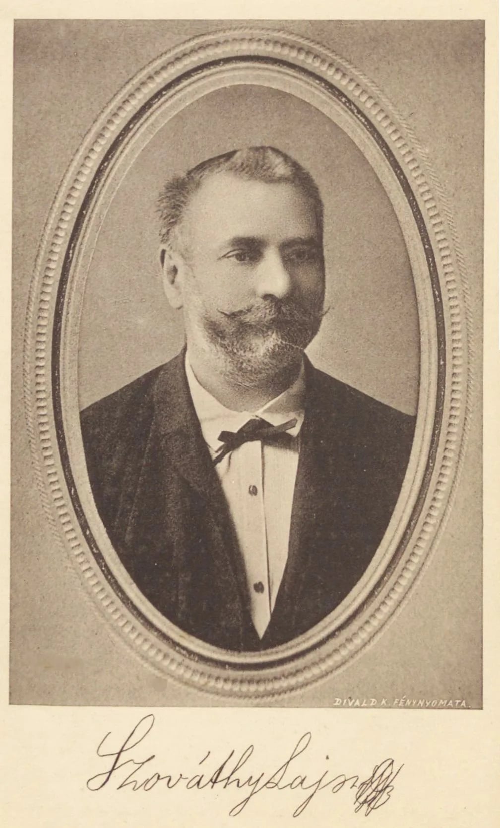 Portrait of Lajos Szováthy (1833–1902) – memorial page