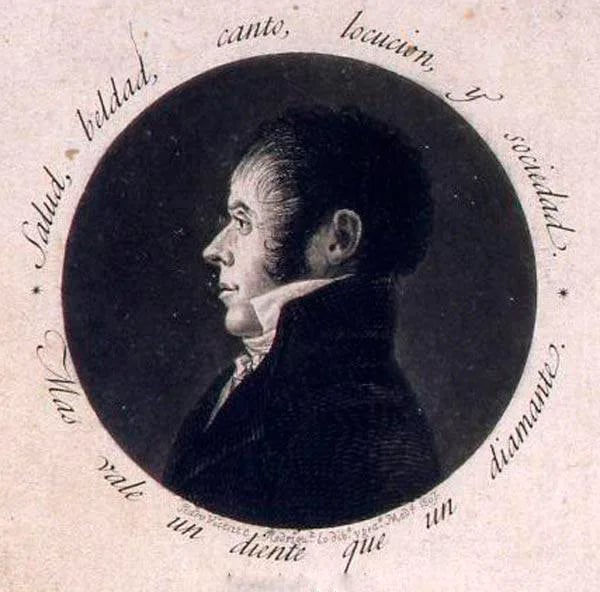 Porträt von Carlos Nogués Pedrol (1753–1817) – Gedenkseite