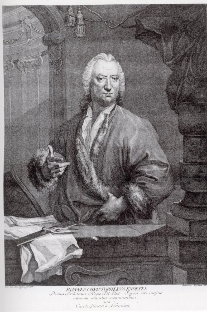 Porträt von Johann Christoph Knöffel (1686–1752) – Gedenkseite