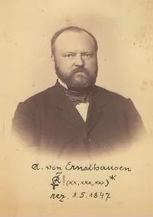 Portrait of Adolf Ernst von Ernsthausen (1827–1894) – memorial page