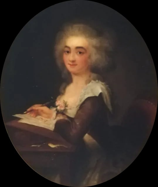 Porträt von Marie-Adélaïde de La Touche-Limouzinière (1760–1794) – Gedenkseite
