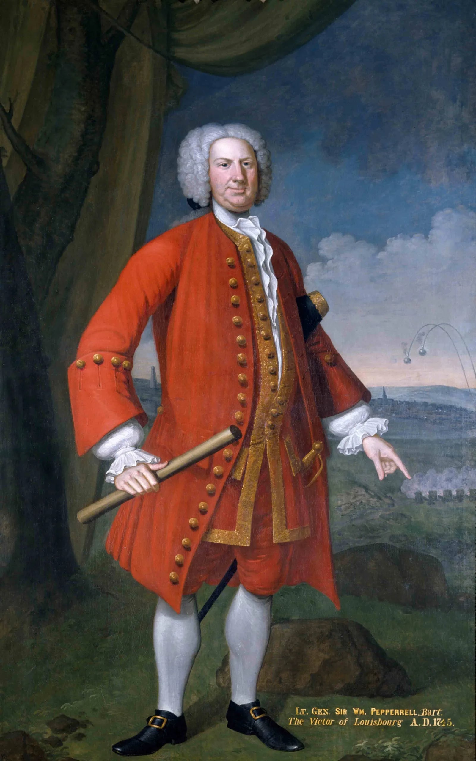 Porträt von William Pepperrell (1696–1759) – Gedenkseite