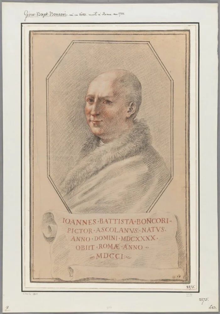 Porträt von Giovanni Battista Buoncuore (1643–1699) – Gedenkseite
