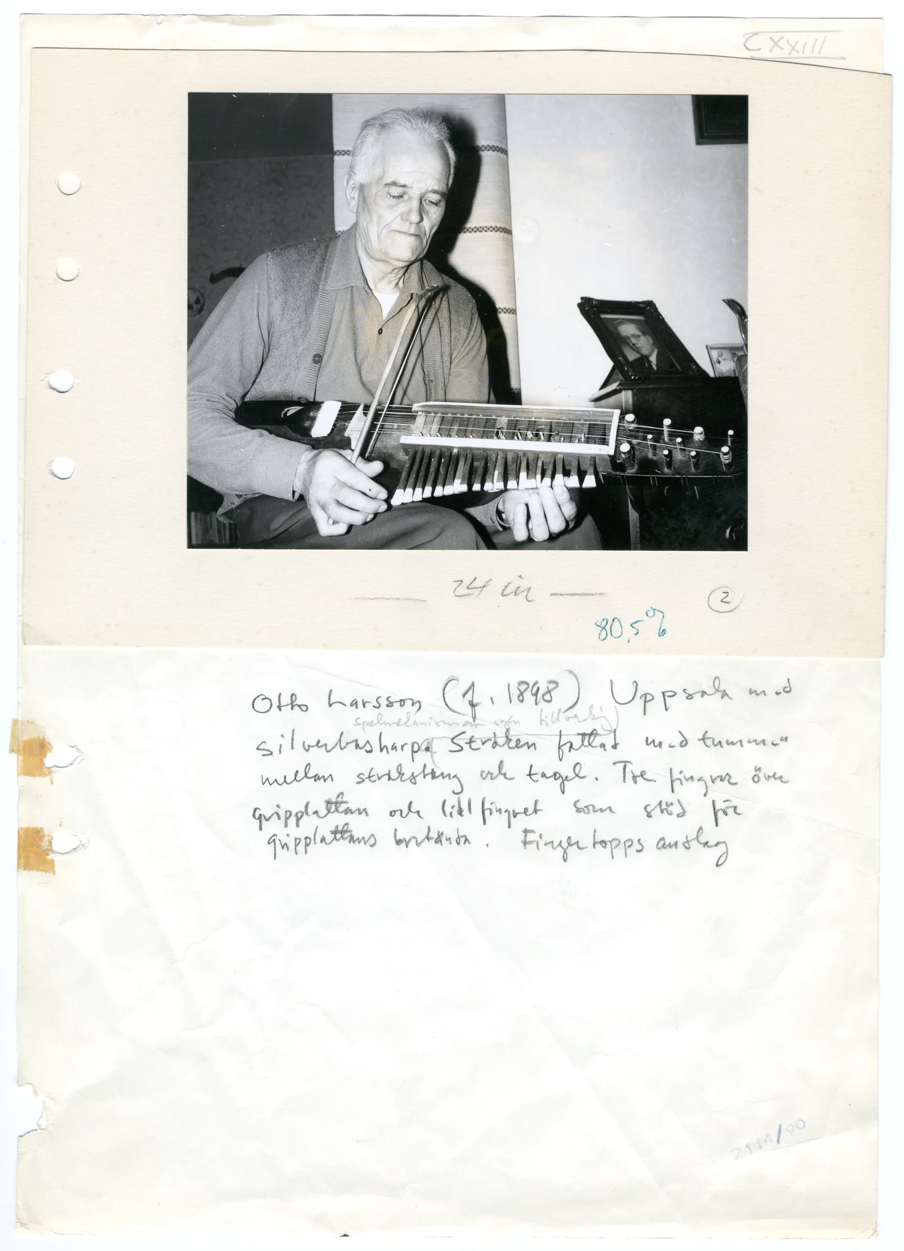 Porträt von Otto Larsson (1898–1975) – Gedenkseite