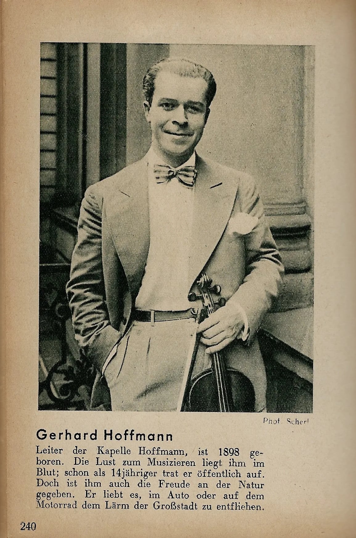 Porträt von Gerhard Hoffmann (1898–1955) – Gedenkseite