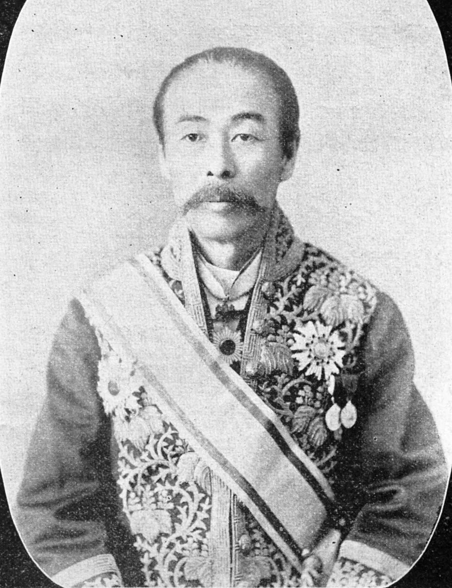 Porträt von Tomoharu Kiyooka (1841–1901) – Gedenkseite