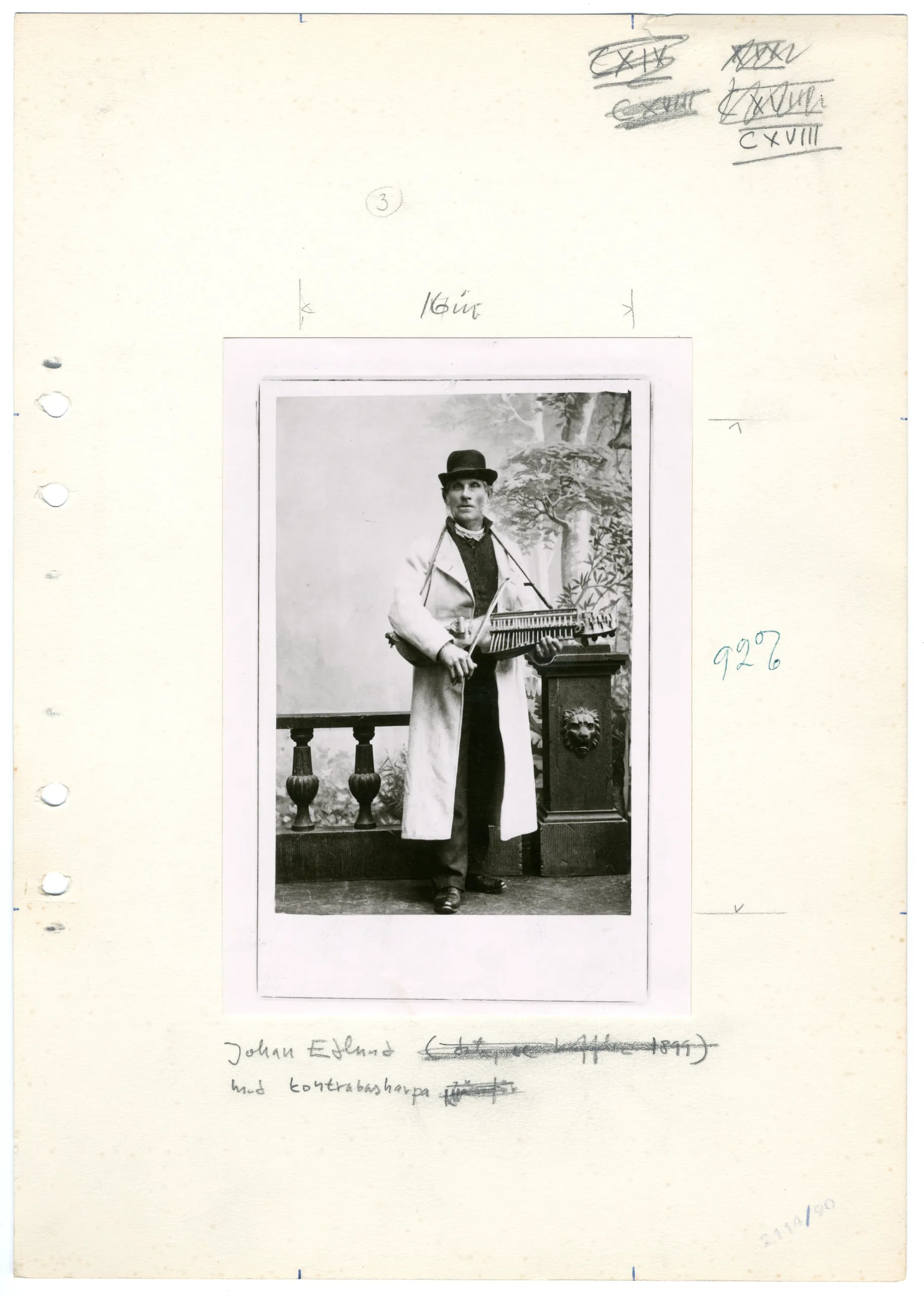 Portrait of Johan Edlund (1829–1903) – memorial page