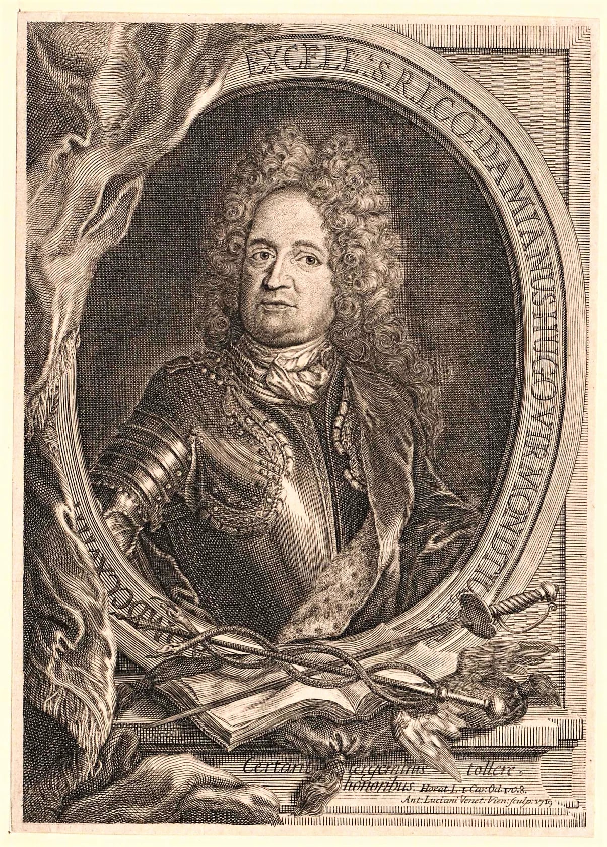 Porträt von Damian Hugo von Virmont (1666–1722) – Gedenkseite