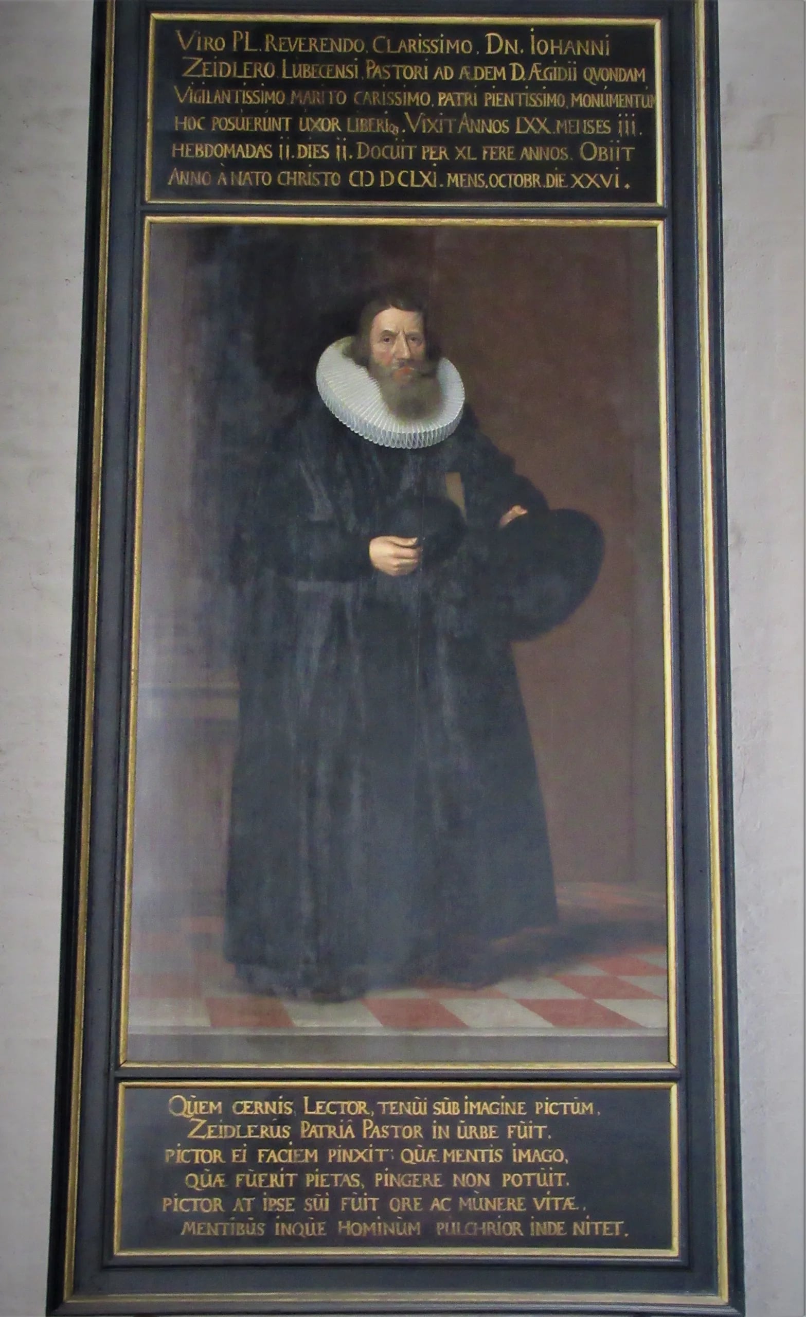 Portrait of Johann Zeidler (1591–1661) – memorial page