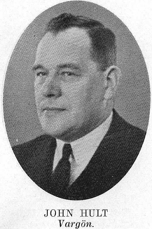 Porträt von Johan Hult (1888–1950) – Gedenkseite