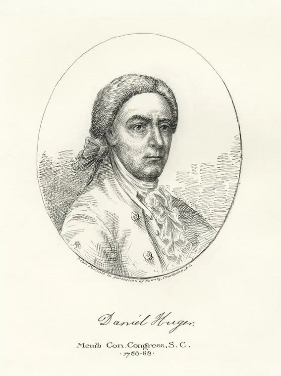 Porträt von Daniel Huger (1742–1799) – Gedenkseite