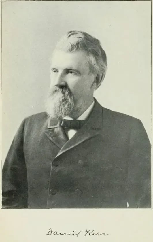 Porträt von Daniel Kerr (1836–1916) – Gedenkseite
