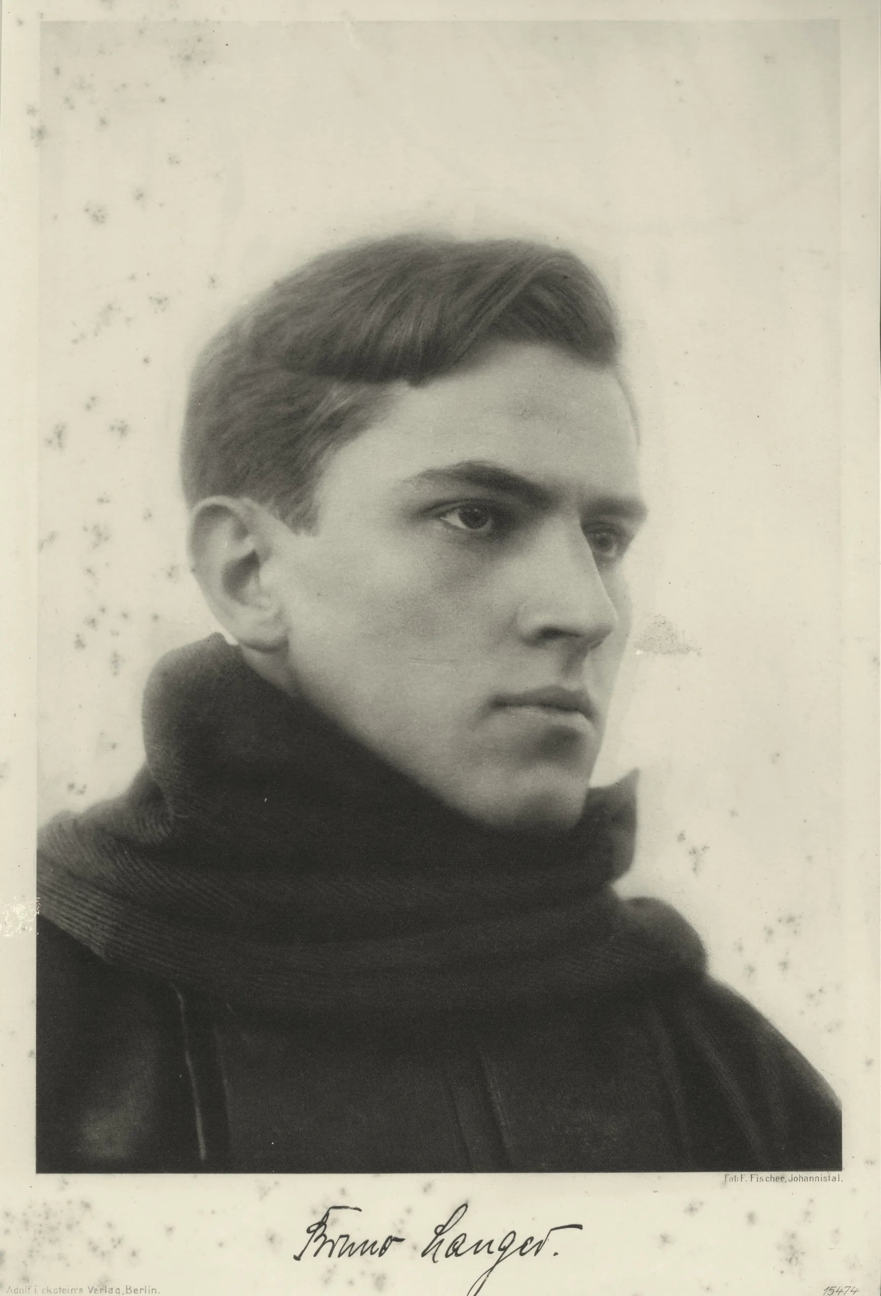 Portrait of Bruno Langer (1893–1914) – memorial page