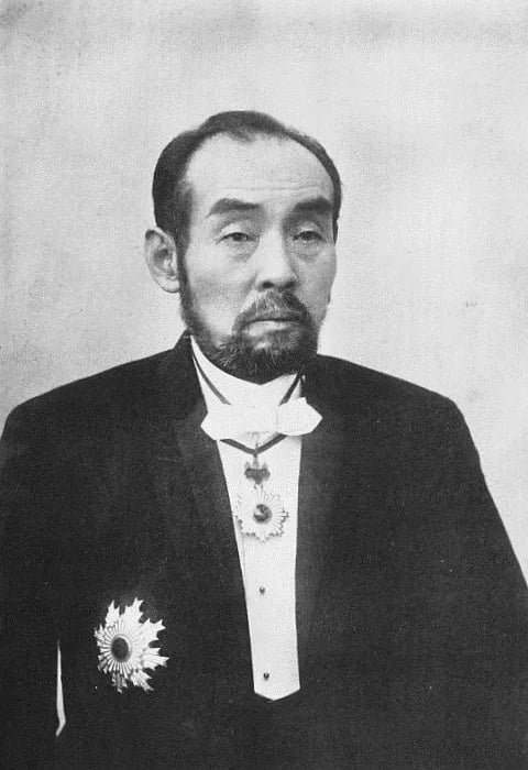Porträt von Fujita Denzaburō (1841–1912) – Gedenkseite