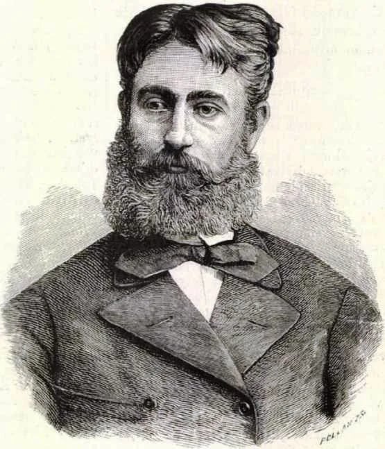 Porträt von Károly Malmosi (1848–1885) – Gedenkseite