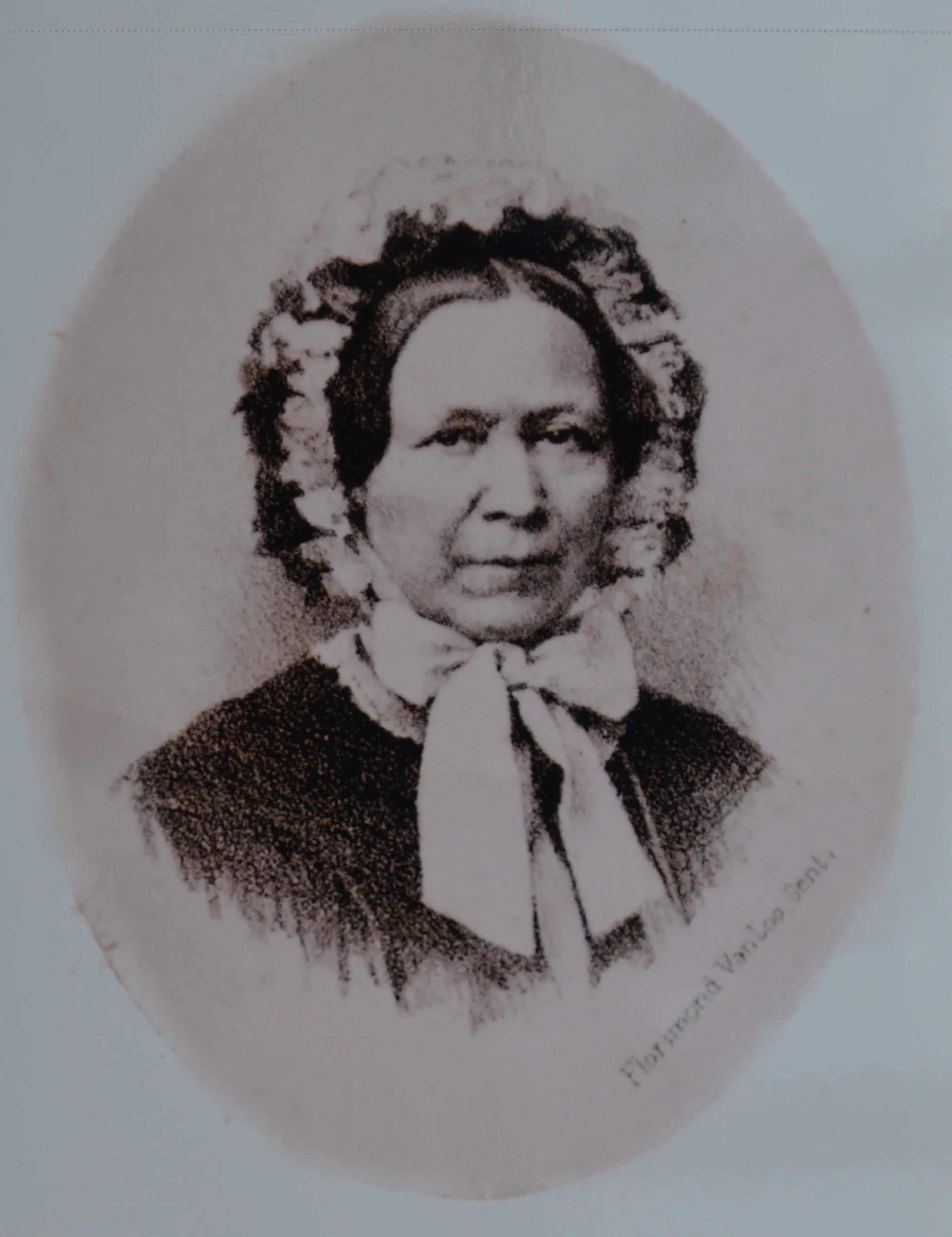 Porträt von Justine Van De Velde (1810–1871) – Gedenkseite