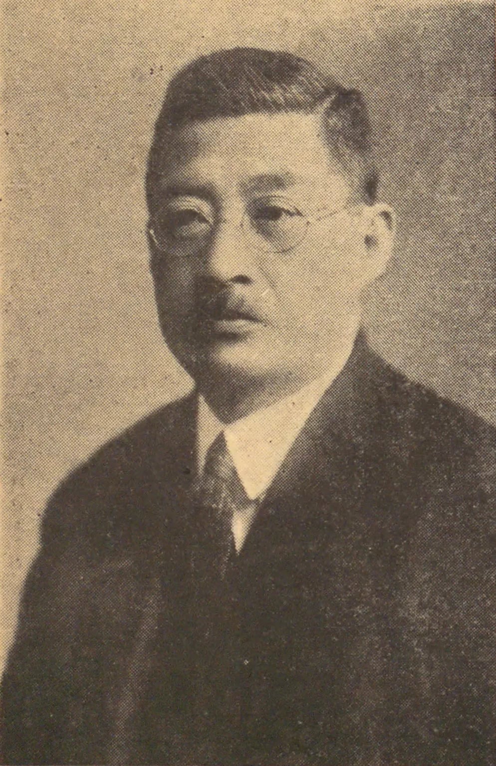 Porträt von Tanomogi Keikichi (1867–1940) – Gedenkseite