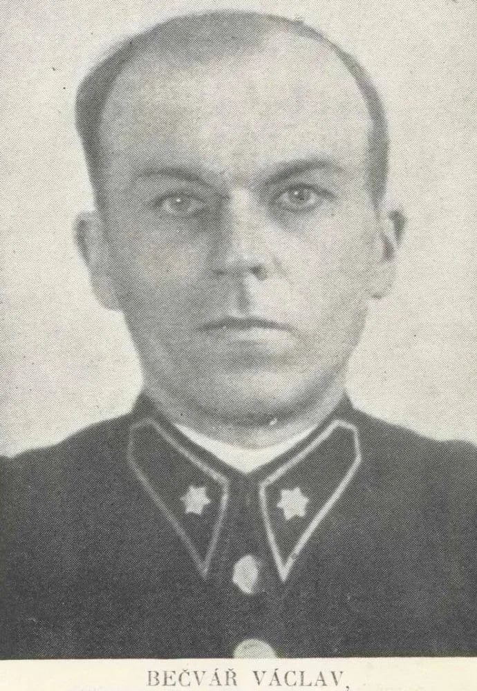 Porträt von Václav Bečvář (1913–1945) – Gedenkseite