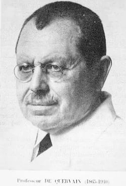 Portrait of Fritz de Quervain (1868–1940) – memorial page