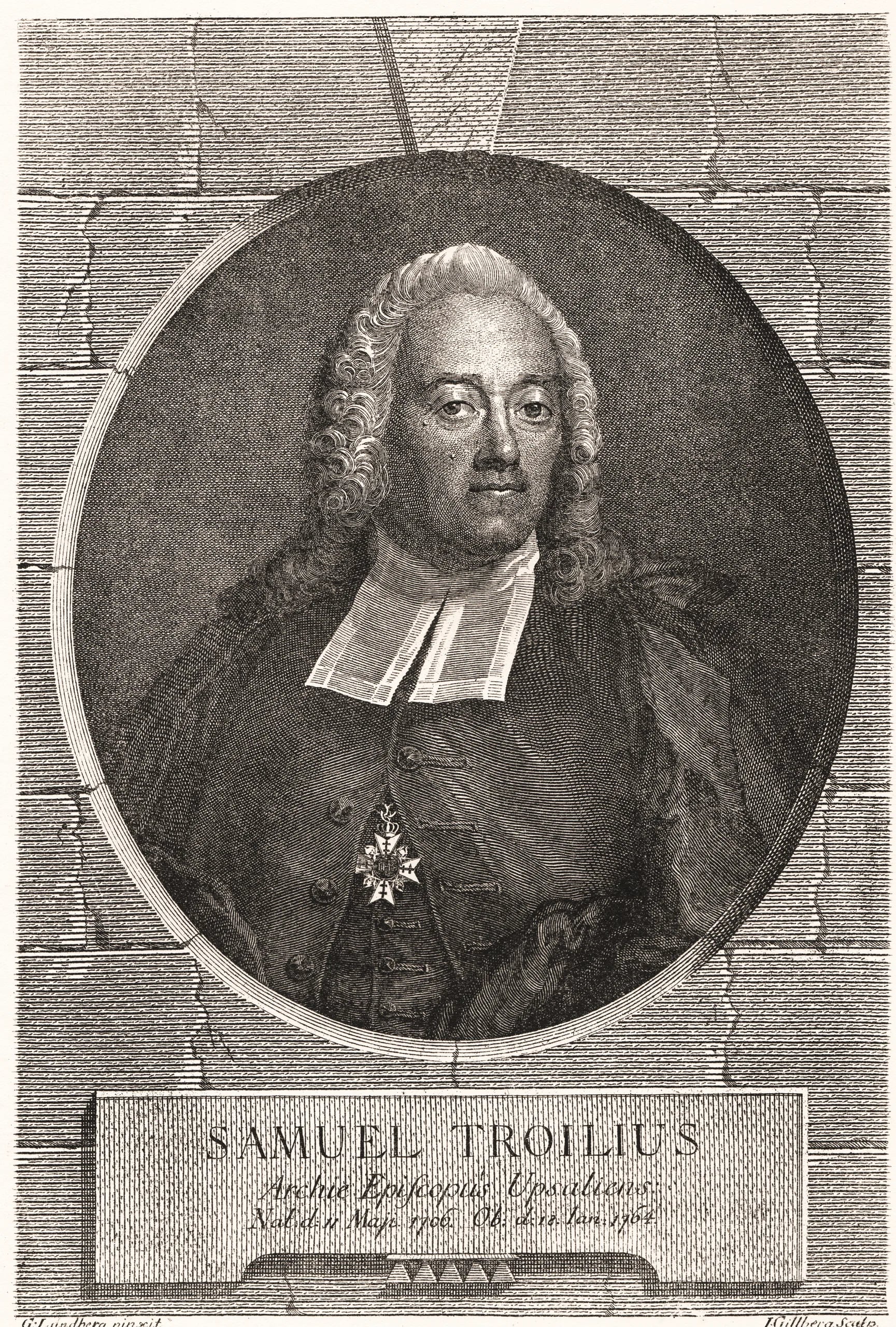 Porträt von Samuel Troilius (1706–1764) – Gedenkseite