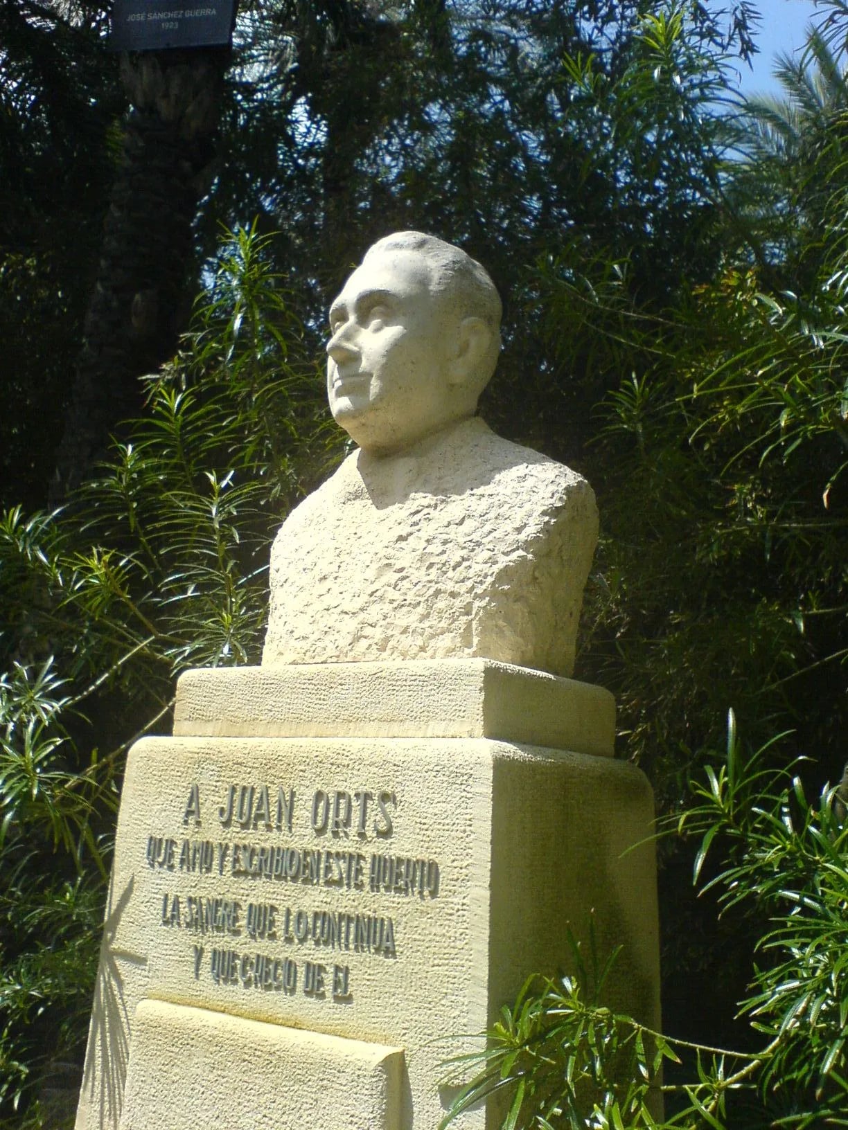 Porträt von Juan Orts Román (1898–1958) – Gedenkseite