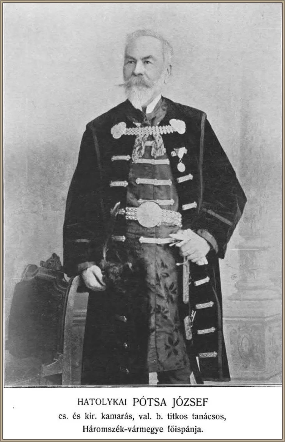 Porträt von József Potsa (1836–1903) – Gedenkseite
