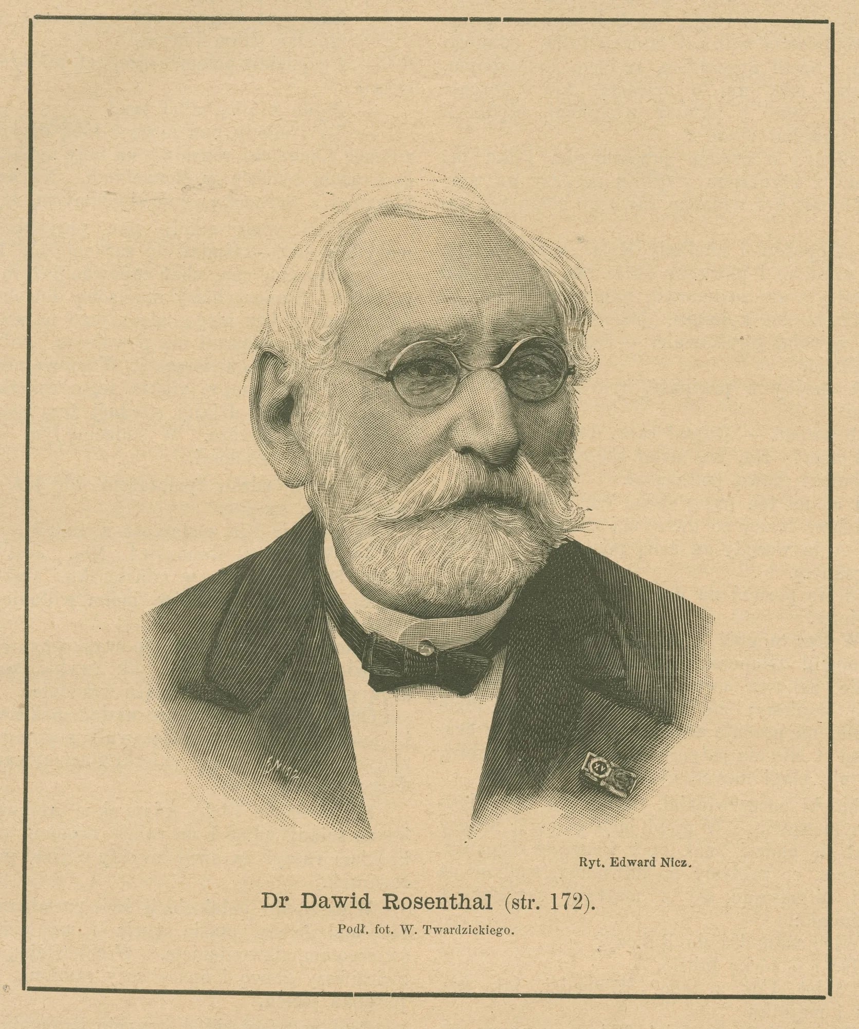 Portrait of Dawid Rosenthal (1808–1889) – memorial page
