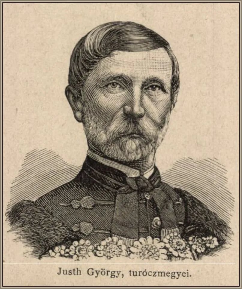 Portrait of György Justh (1819–1909) – memorial page