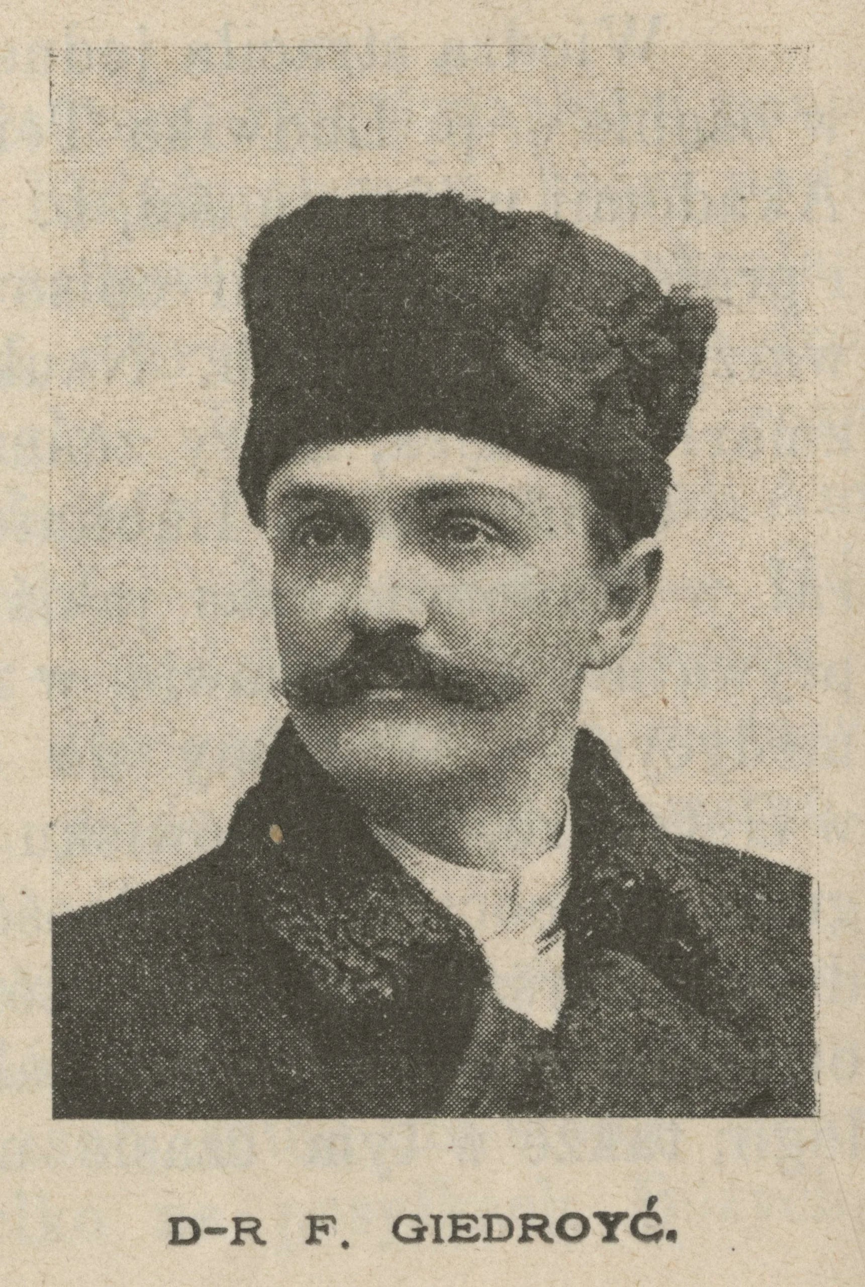 Porträt von Dowmont Franciszek Giedroyć (1860–1944) – Gedenkseite