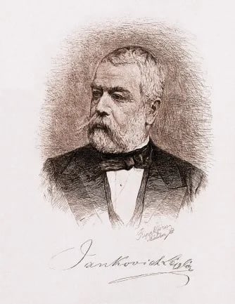 Porträt von László Jankovich (1816–1895) – Gedenkseite