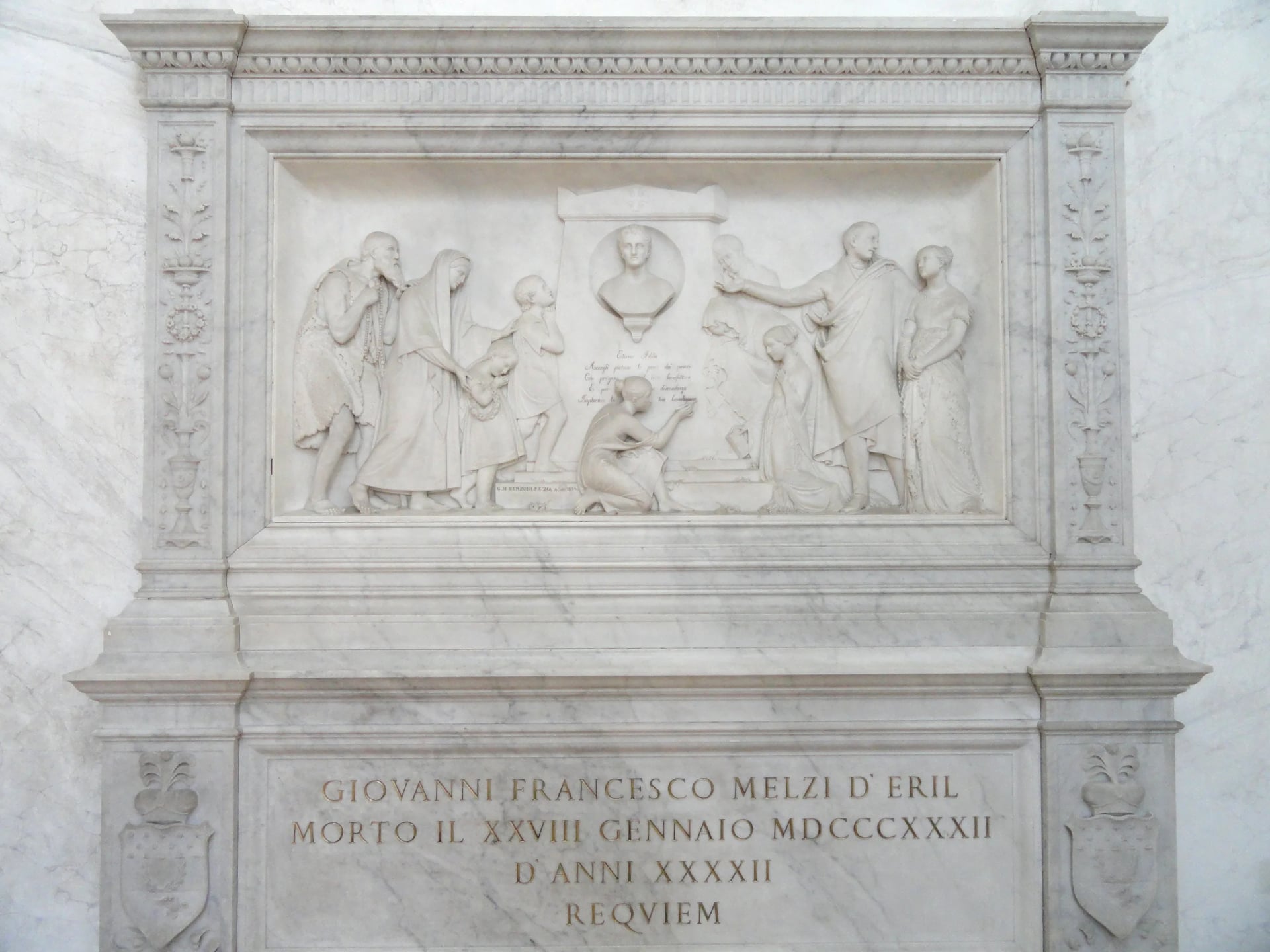 Porträt von Giovanni Francesco Melzi d'Eril (1788–1832) – Gedenkseite