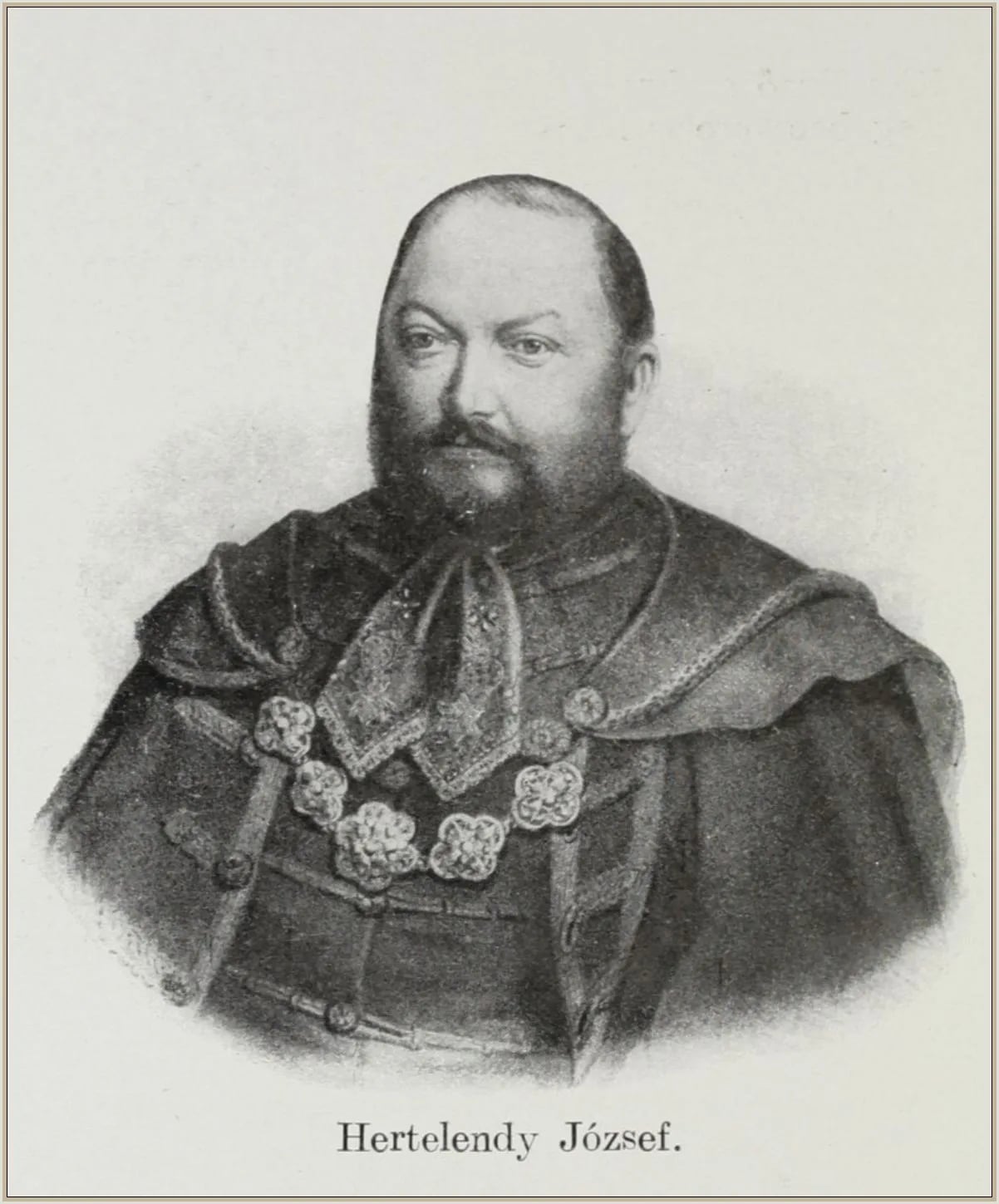 Porträt von József Hertelendy (1833–1891) – Gedenkseite
