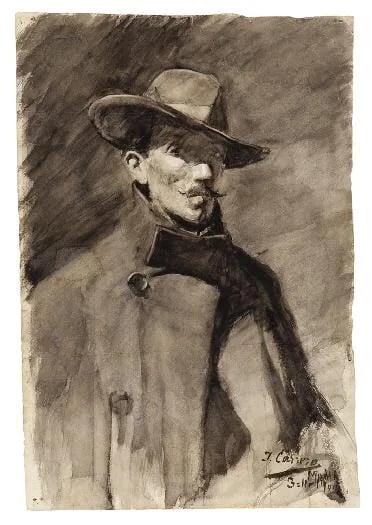 Porträt von Xenaro Carrero Fernández (1874–1902) – Gedenkseite