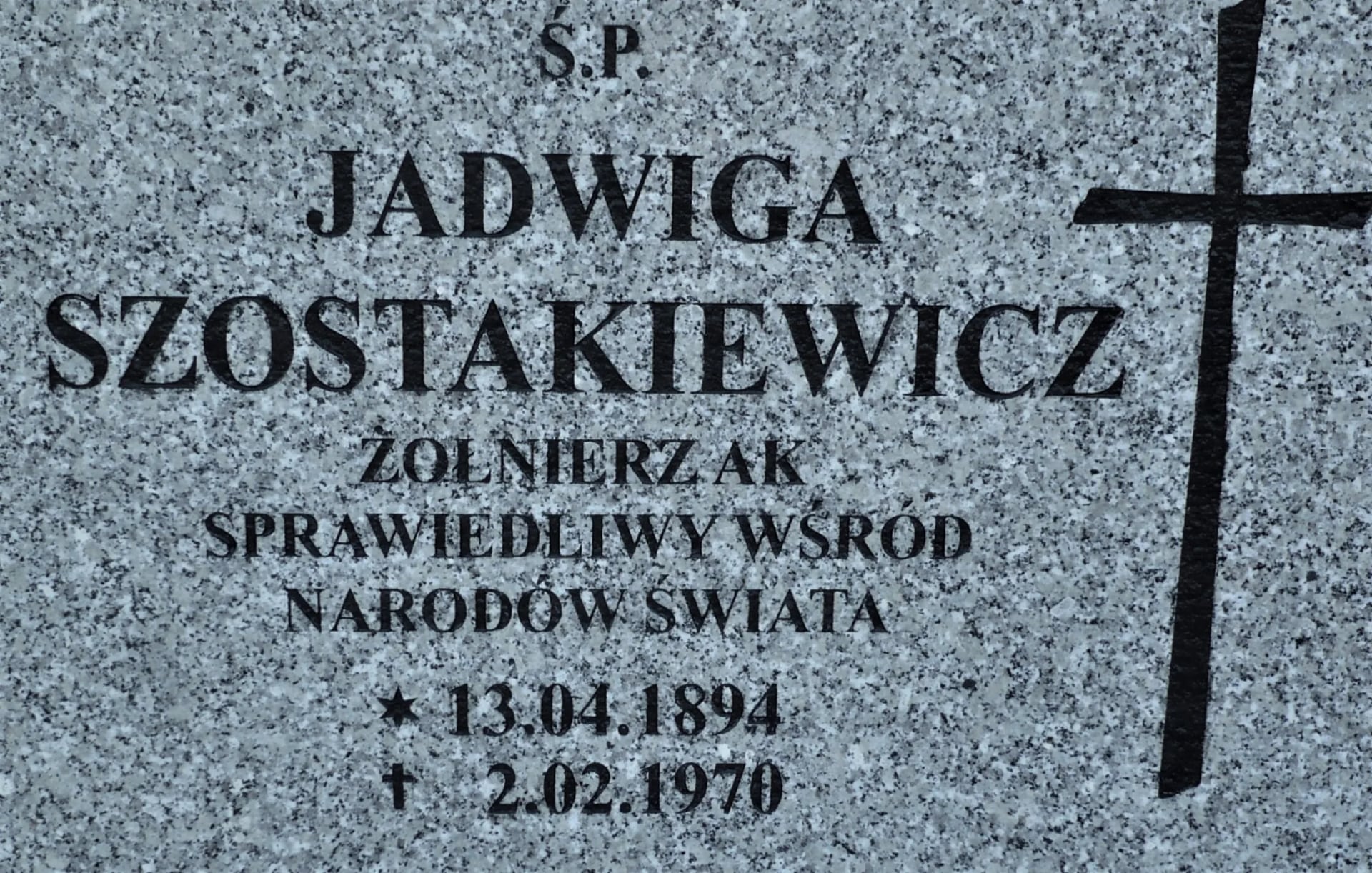 Portrait of Jadwiga Zofia Szostakiewicz (1894–1970) – memorial page