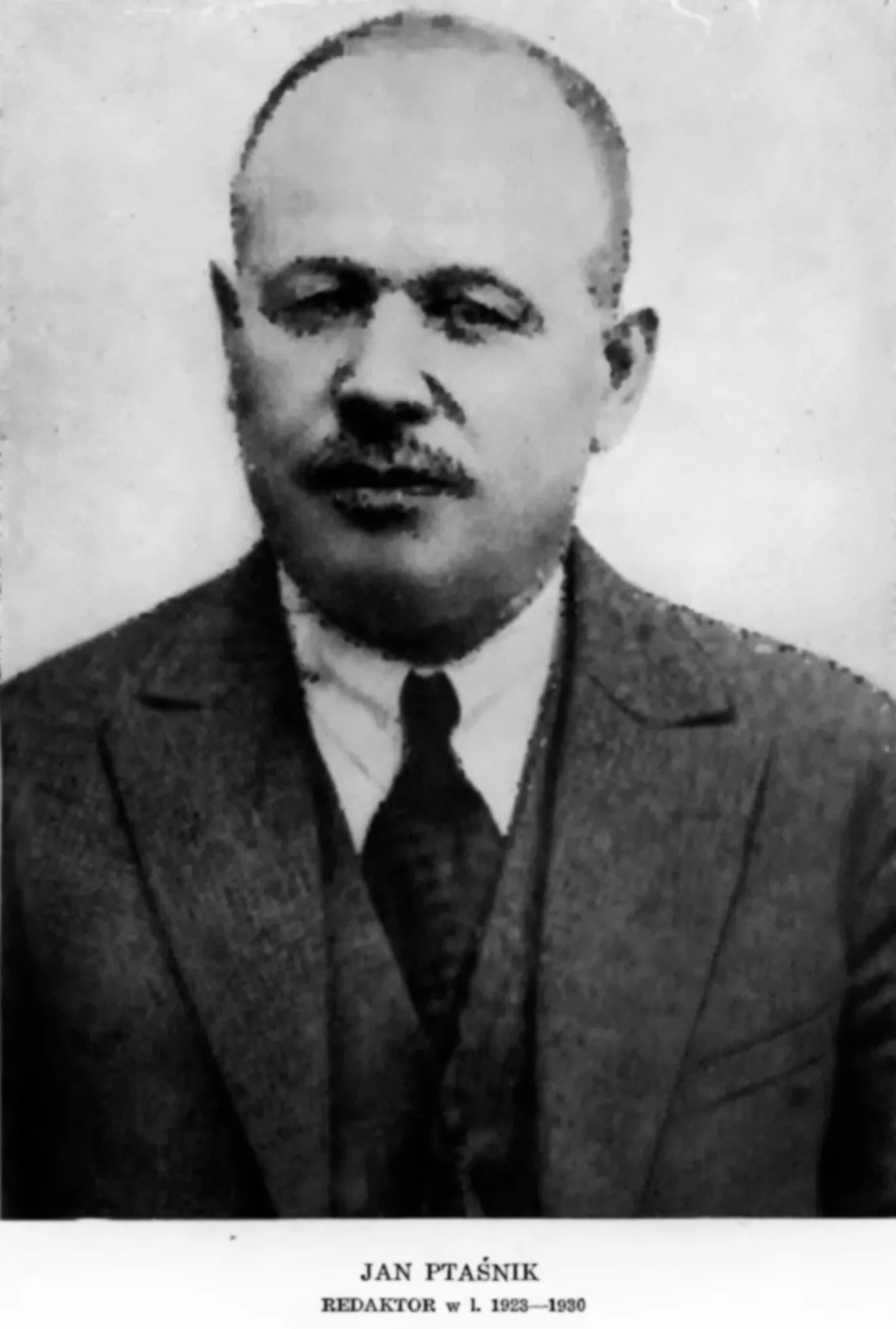 Portrait of Jan Ptaśnik (1876–1930) – memorial page