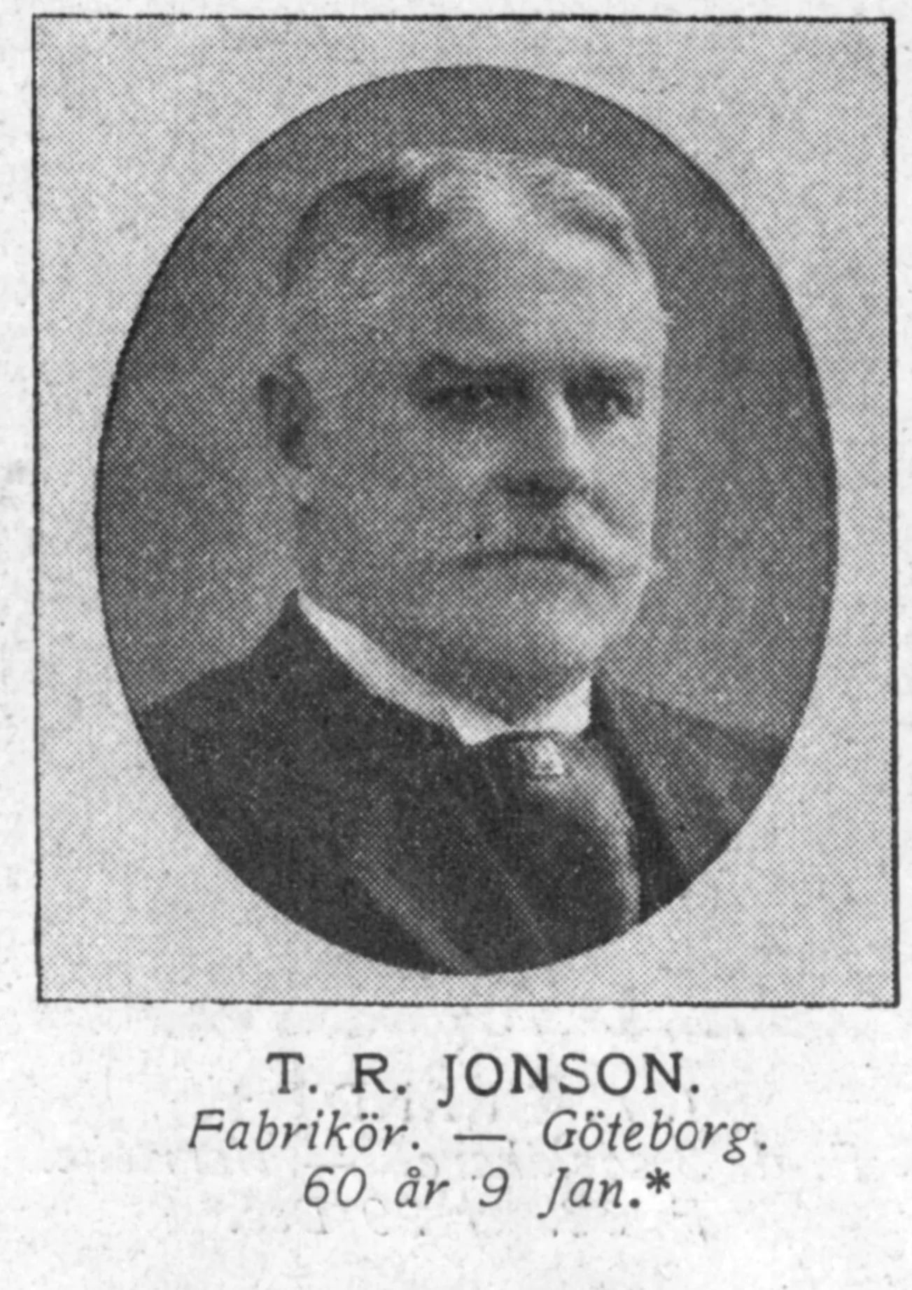 Porträt von Richard Jonson (1856–1918) – Gedenkseite