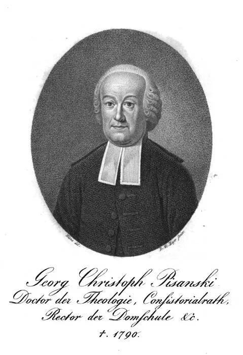 Portrait of Georg Christoph Pisanski (1725–1790) – memorial page