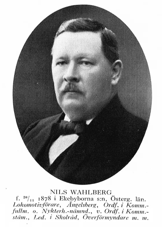 Porträt von Nils Wahlberg (1878–1957) – Gedenkseite