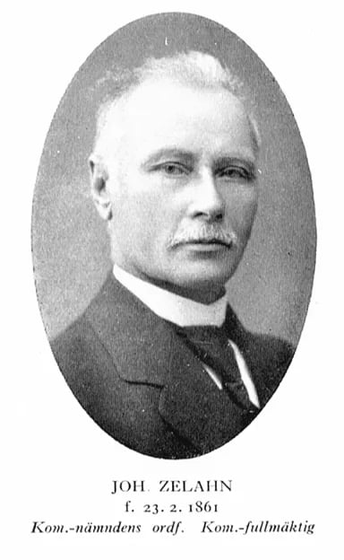Porträt von Johan Zelahn (1861–1943) – Gedenkseite