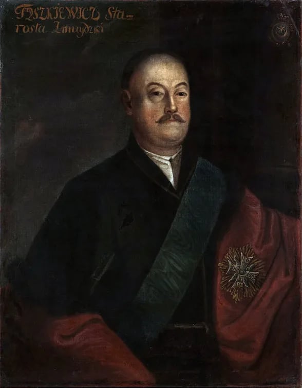Porträt von Józef Benedykt Tyszkiewicz (1694–1754) – Gedenkseite