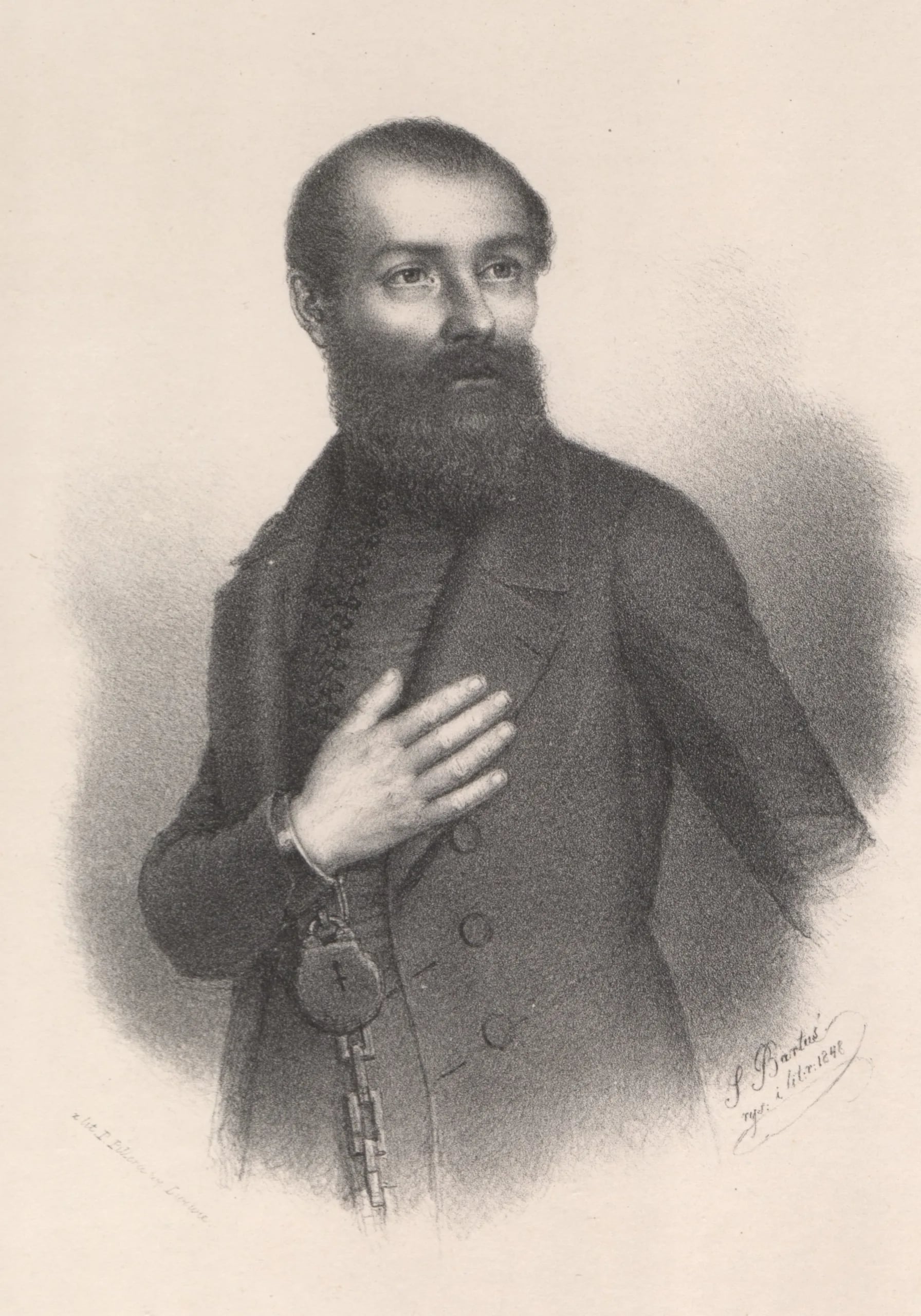 Porträt von Józef Kapuściński (1818–1847) – Gedenkseite
