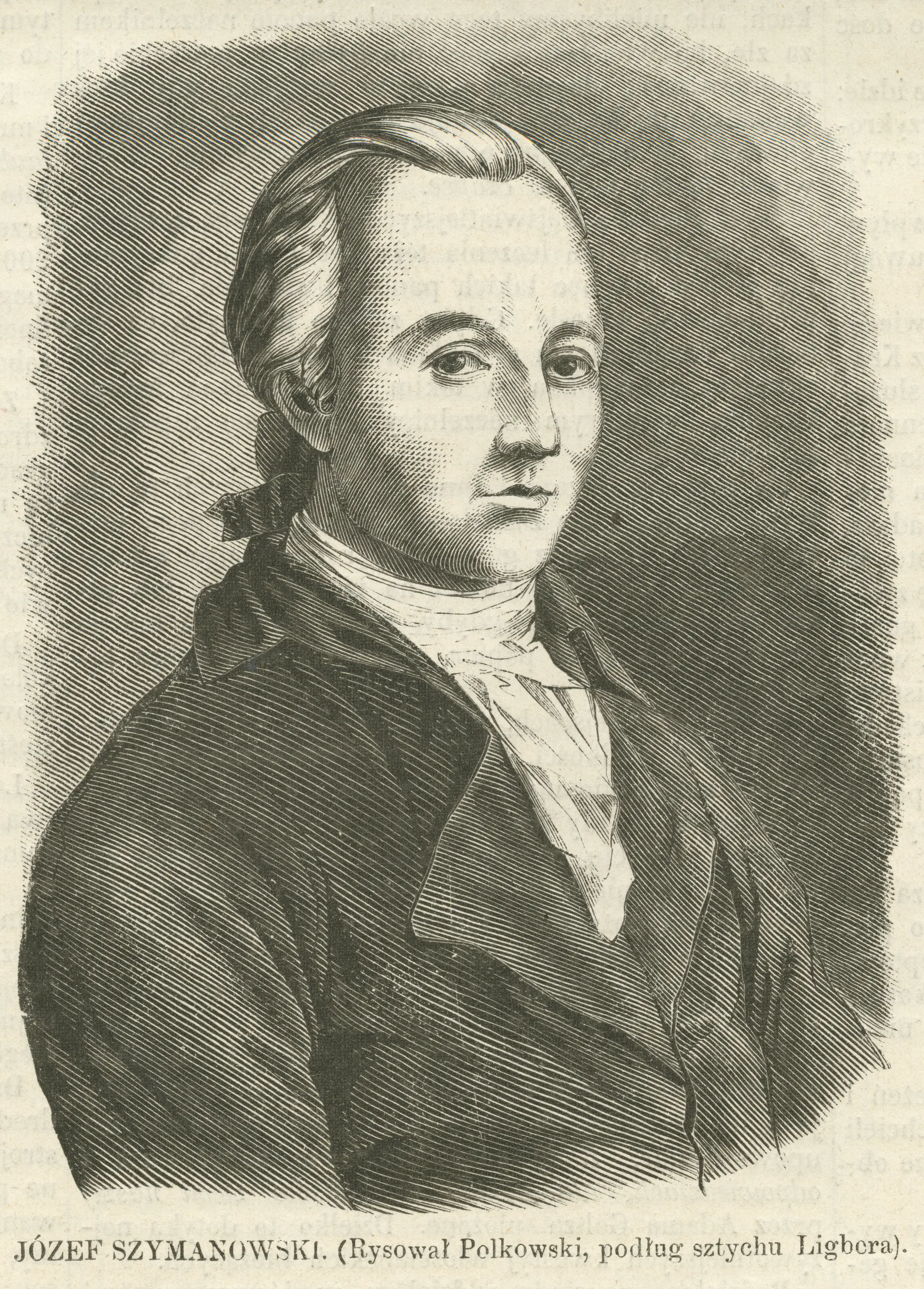 Porträt von Józef Szymanowski (1748–1801) – Gedenkseite