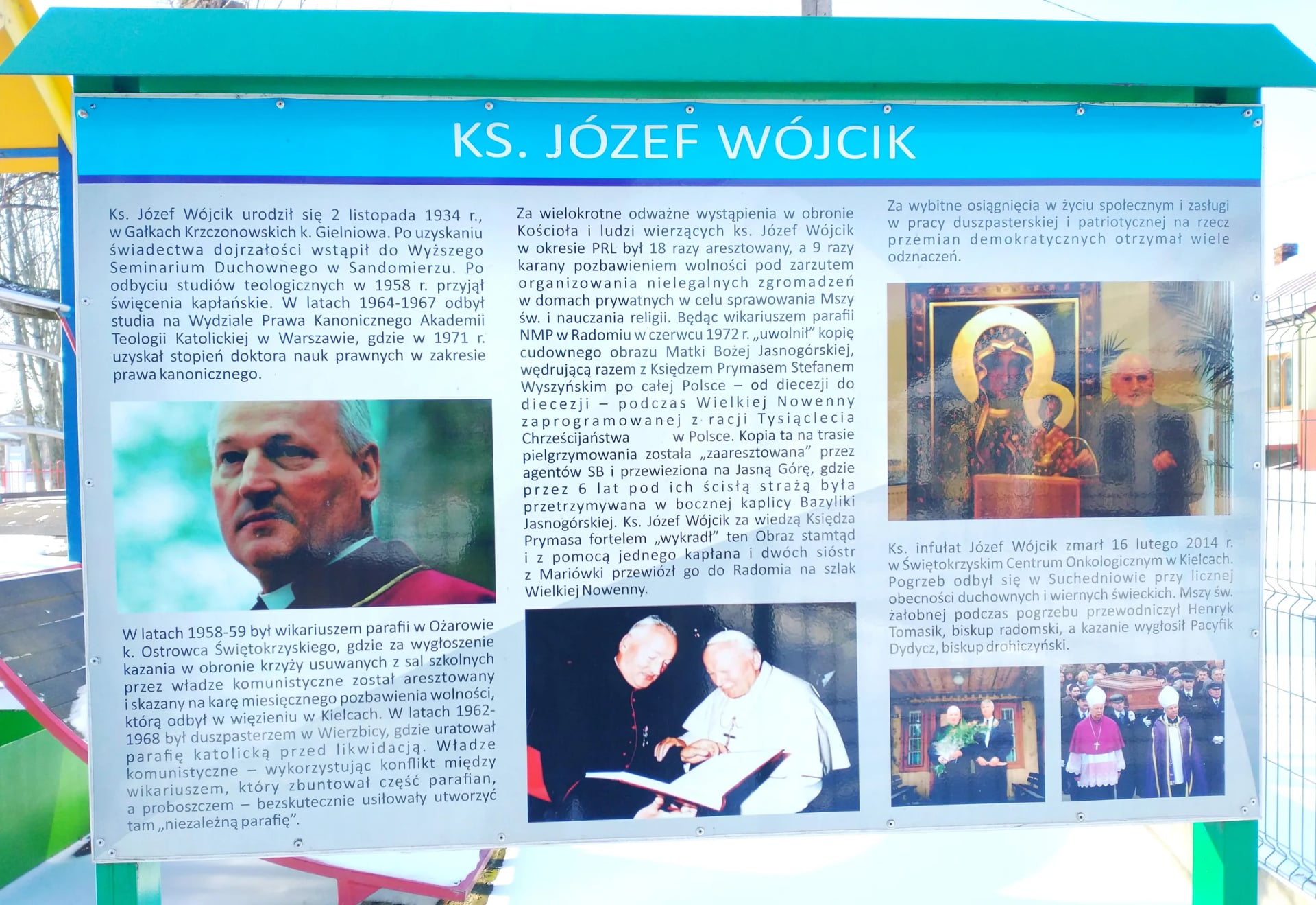 Portrait of Józef Wójcik (1934–2014) – memorial page